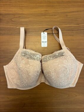 34J Understance Ruby Flexwire Lightly Padded Demi Bra in Soft Pink
